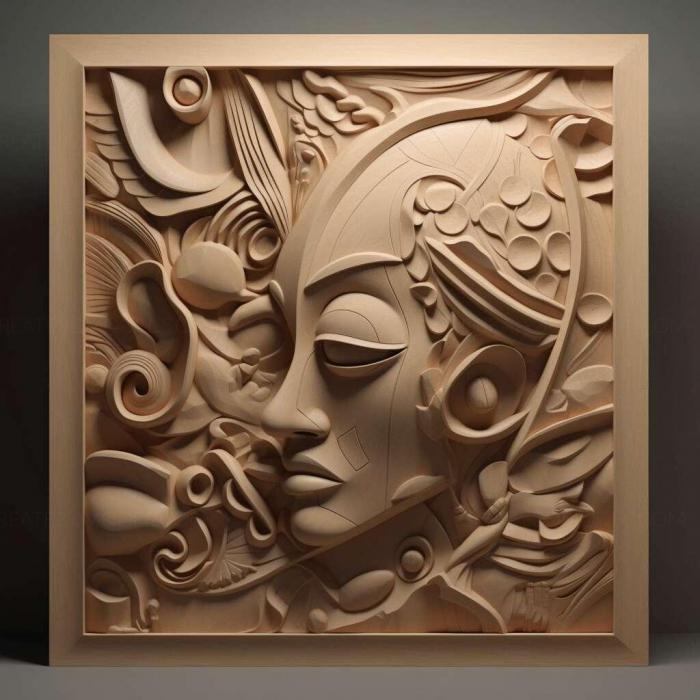 نموذج ثلاثي الأبعاد لآلة CNC 3D Art 